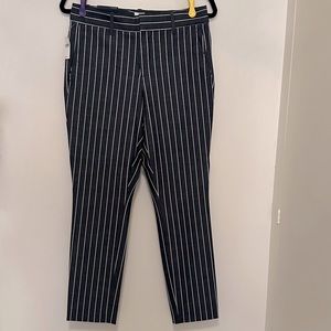 Gap Signature Skinny Ankle Pants Blue & White Stripes - 4
